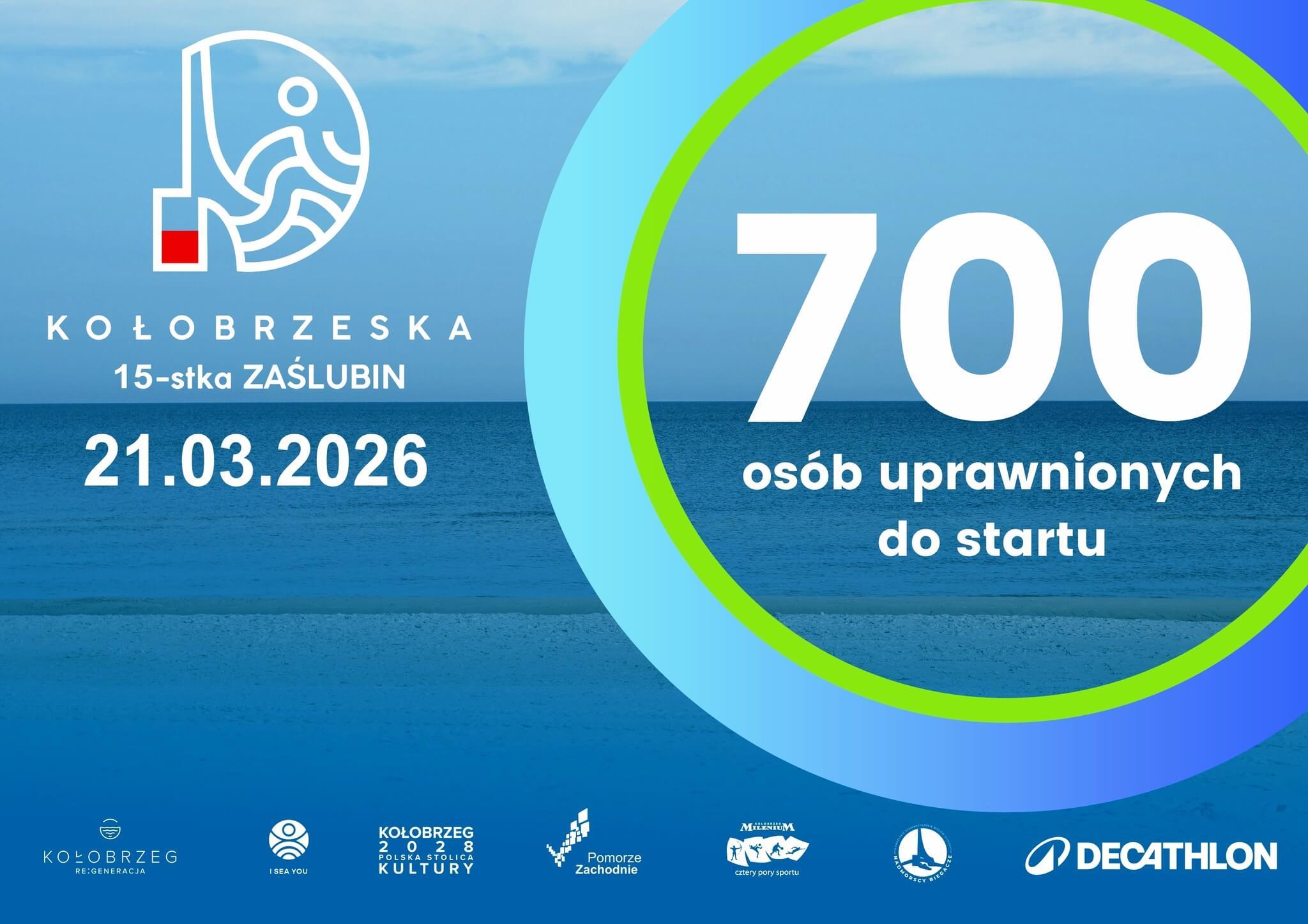WOW! Ponad 700 zawodników na starcie Kołobrzeskiej 15-stki Zaślubin