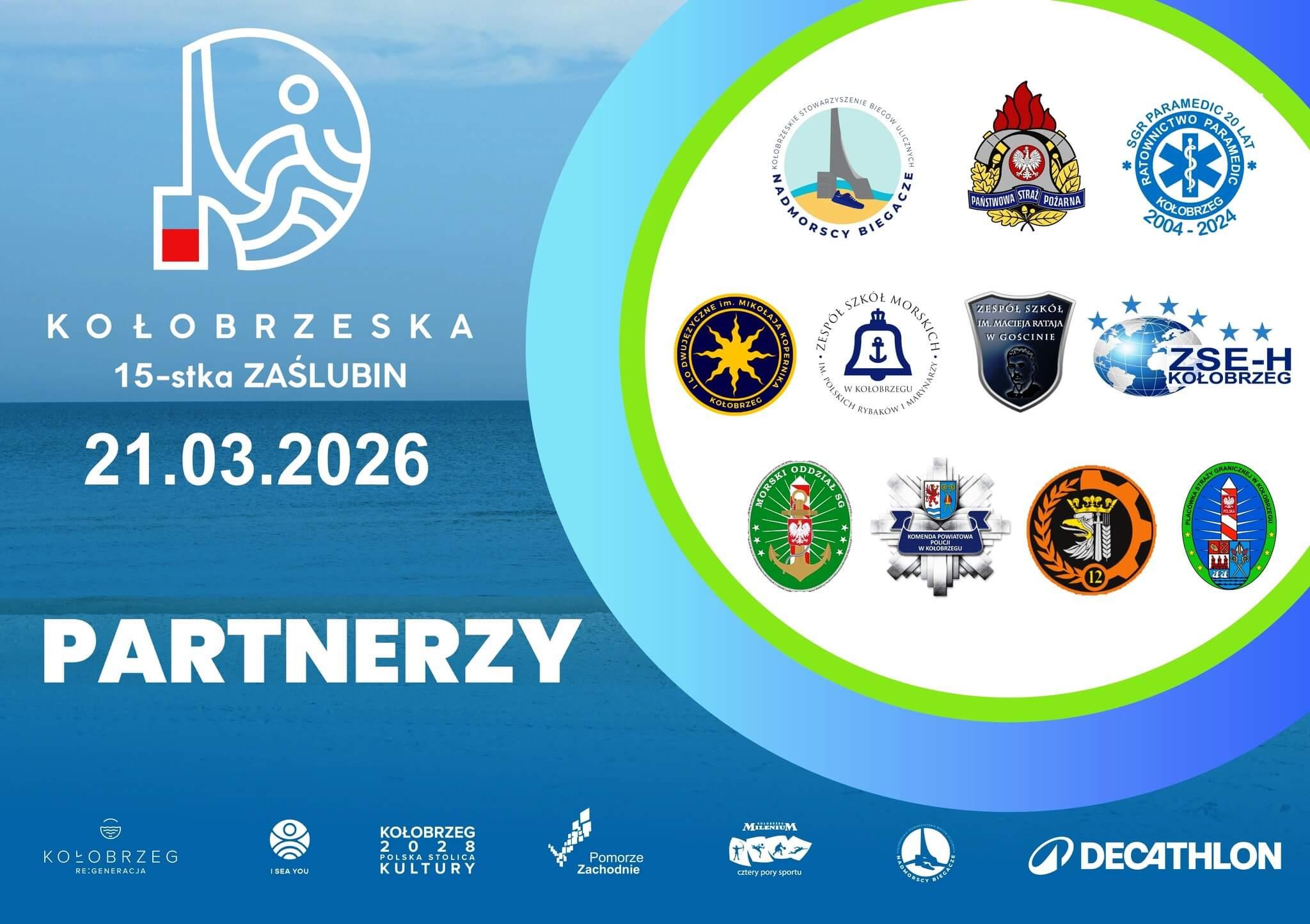 Podziękowania dla wolontariuszy i służb wspierających Kołobrzeską 15-stkę Zaślubin